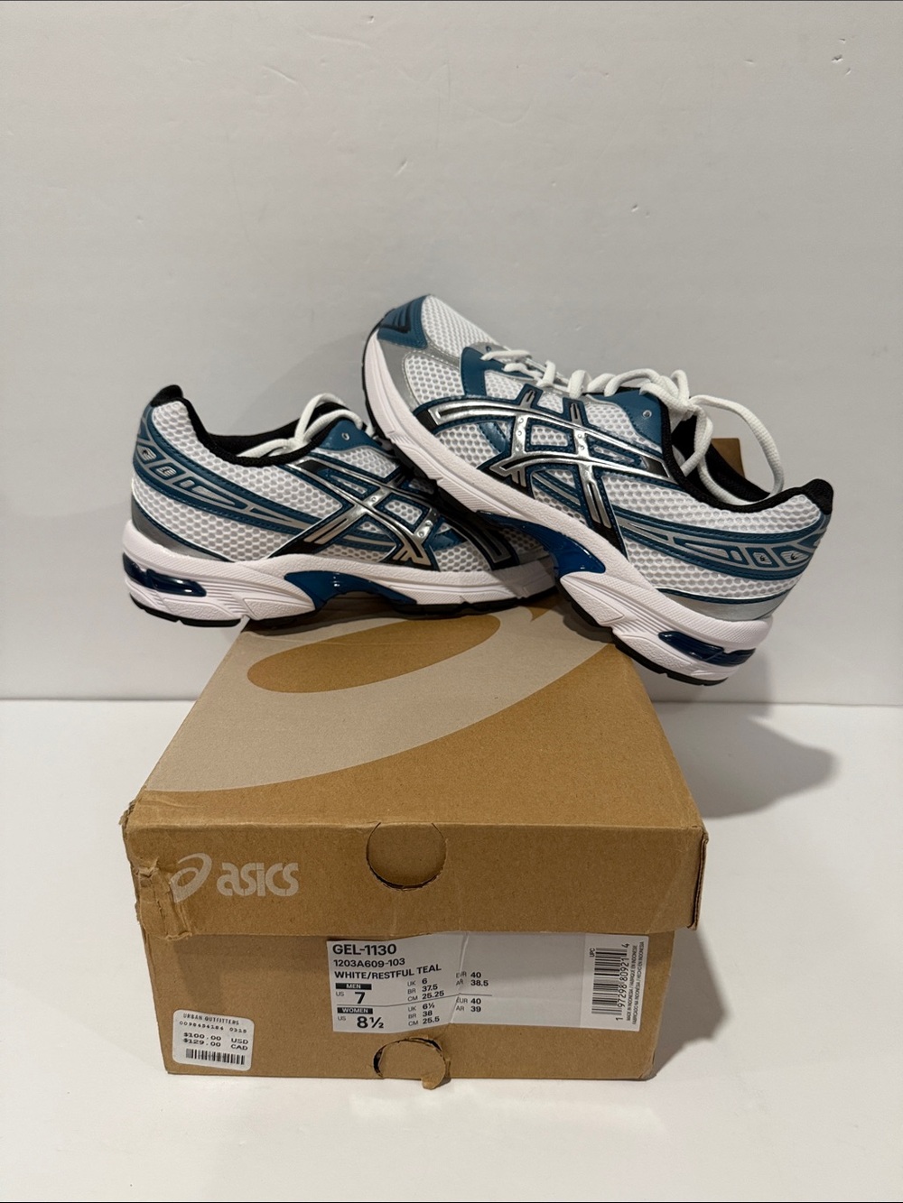 ASICS Gel 1130 ‘White Restful Teal’ Sz: 7/ 8.5 / 10 / 10.5 / 11 (1203A609